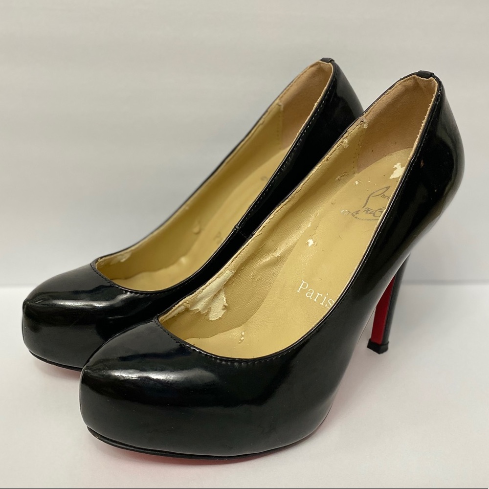 Christian Louboutin Black Red Bottom Pumps 38 8